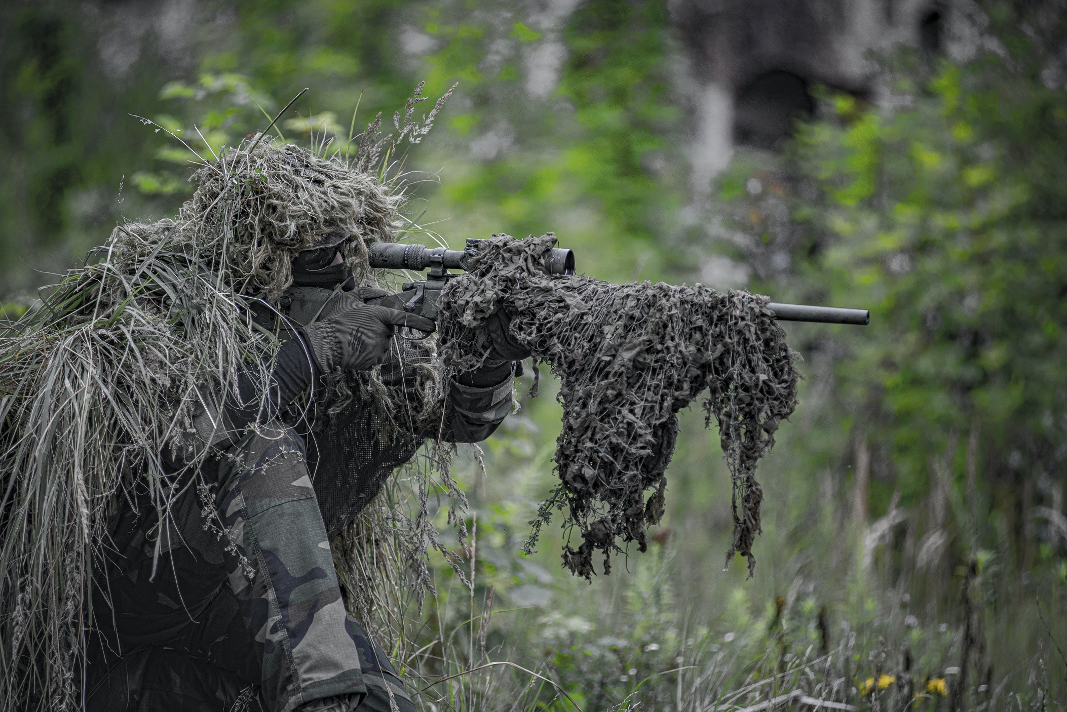 how to use a ghillie suit hero image for airsoft blog
