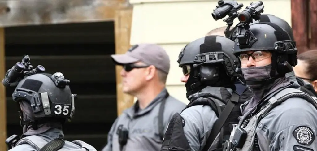 swat helmets typically are made up of MICH 2000's or other military helmet designs